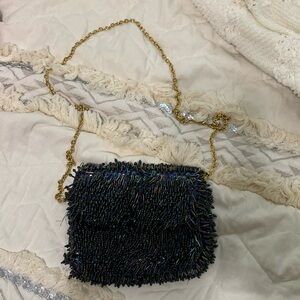 Inge Cristopher Iradescent Beaded Evening Bag
